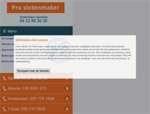 Tablet Screenshot of pro-slotenmaker.nl